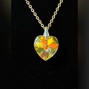 Goldtone Heart Shaped Necklace